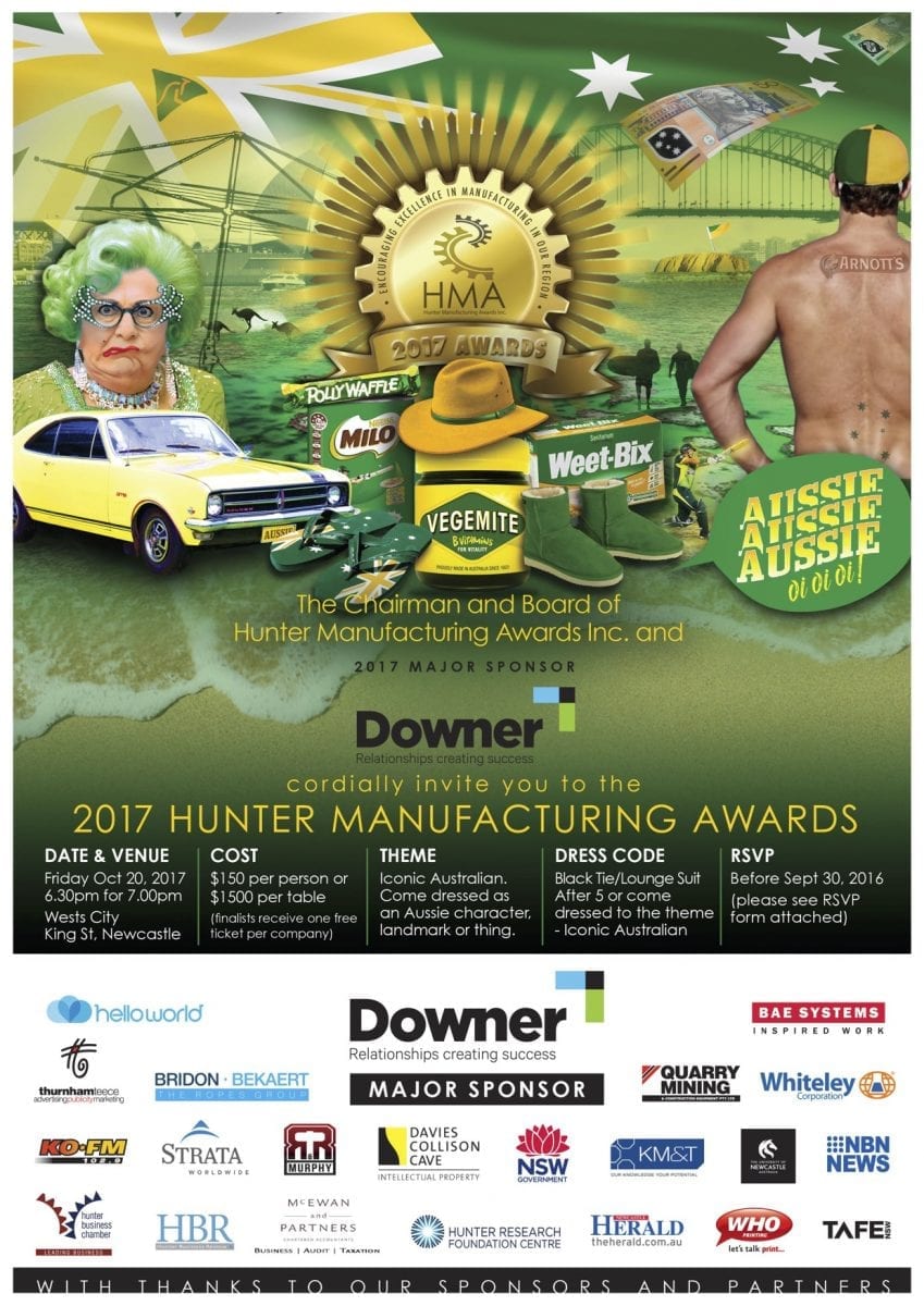 Invitation Hunter Manufacturing Awards 2017